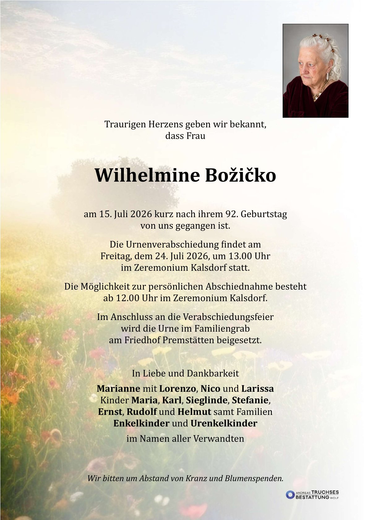 Wilhelmine Božičko